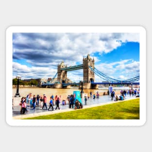 Tower Bridge Over The River Thames, London Sticker